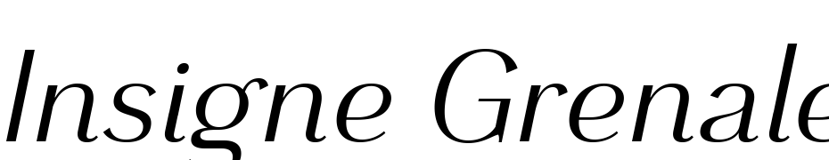 Grenale Norm Regular Italic Font Download Free